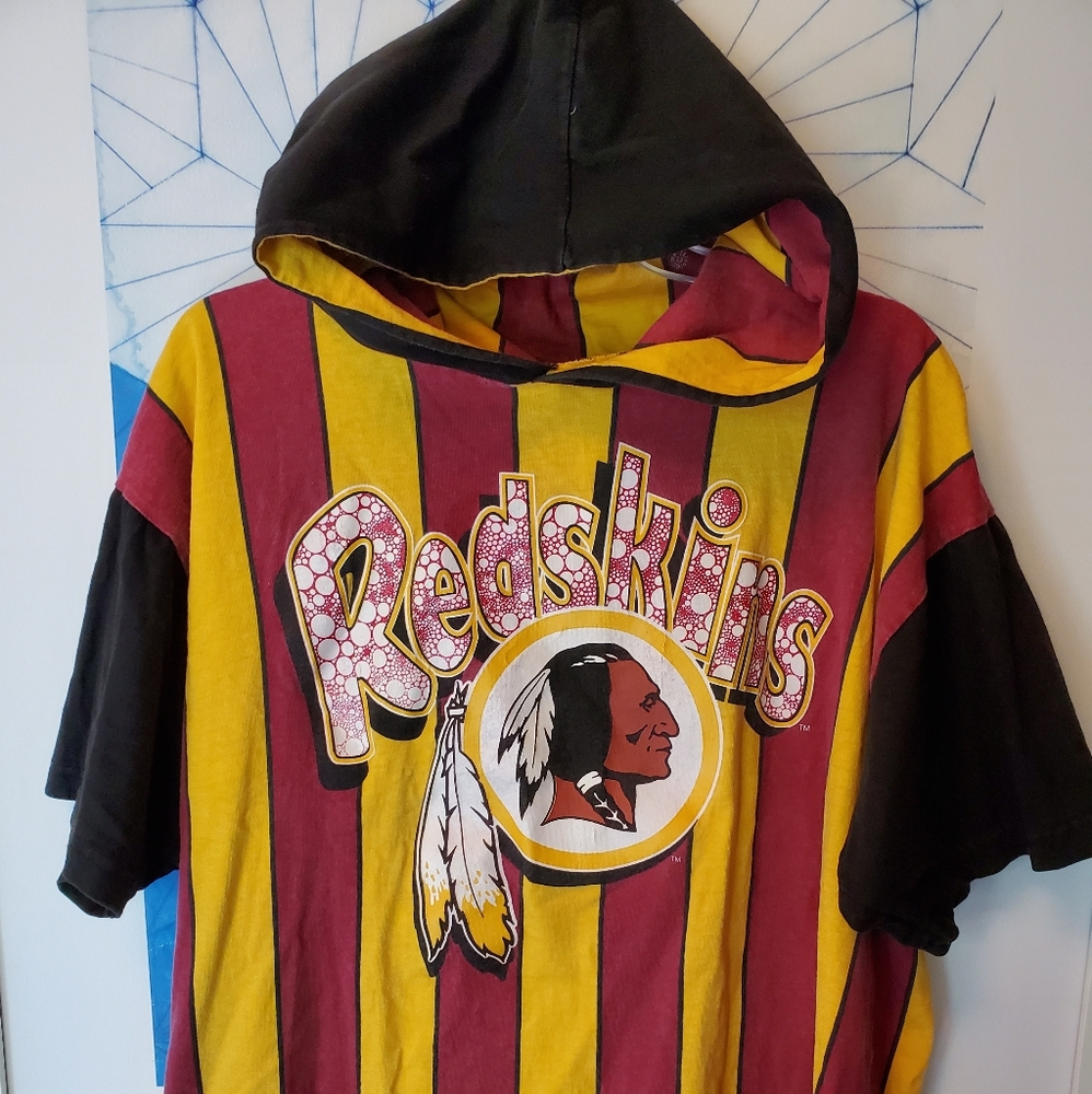 Vintage redskins hooded tshirt